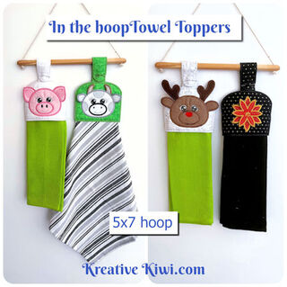 In the hoop Towel Topper Collection