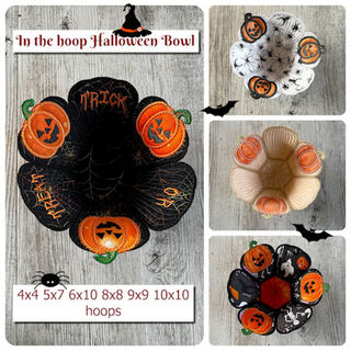 In the hoop Halloween Bowl