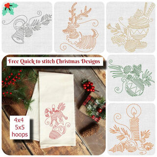 Free Quick to stitch Christmas Designs