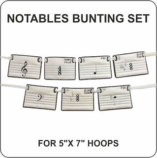In the hoop Notables Bunting