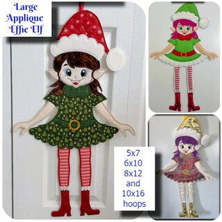 Large Applique Effie Elf