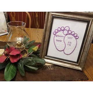 Creating a Beautiful Embroidered Birth Announcement