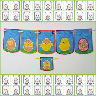 How to make In the hoop Easter Chick Bunting