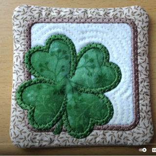 How to make Free Four Leaf Clover Coaster
