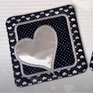 How to make our Free Valentines Heart Coaster