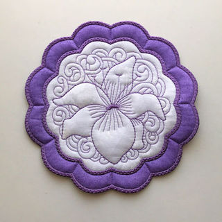 How to make In the hoop Floral Coaster