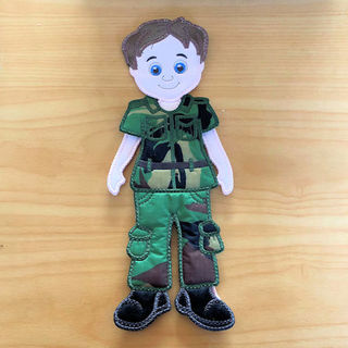 How to make In the hoop Dress Up Tony Doll