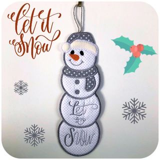 How to make Stacked Snowman In the hoop