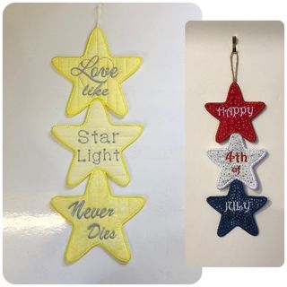 How to make In the hoop Stacked Stars