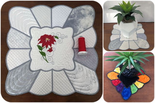 How to make Large Square Scallop Placemat