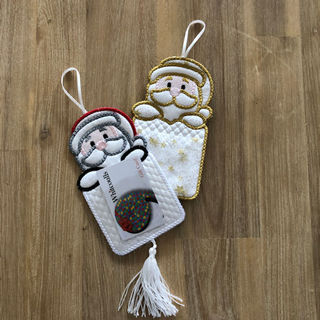 How to make In the hoop Santa Giftcard