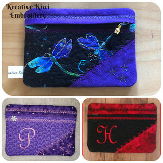 How to make our Lined In the hoop Make Up Bags