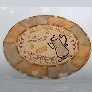 How to make In the hoop Coffee Placemat