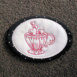 Oval In the hoop Coasters