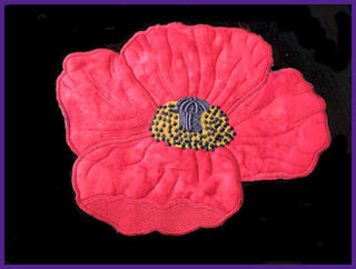 Large Poppy Applique