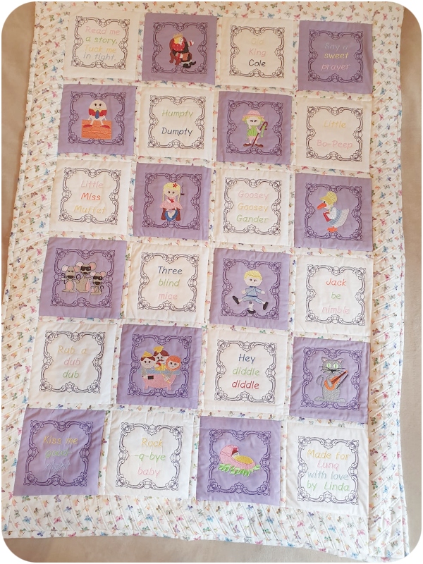 Linda - First Quilt Fancy Farmes and Free Nursery Rhymes