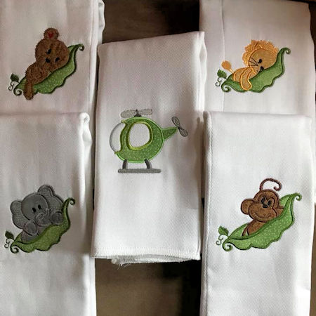 Free Pea Pod Applique Designs samples