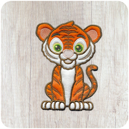 2 hooping Large Applique Tiger by Kreative Kiwi