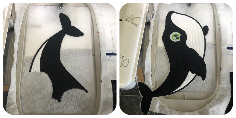 2 hooping Large Applique Whale by Kreative Kiwi