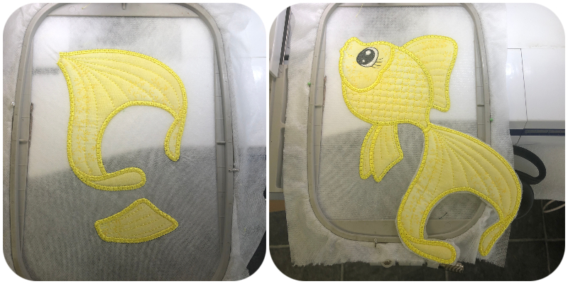 2 hooping Large Applique fish by Kreative Kiwi