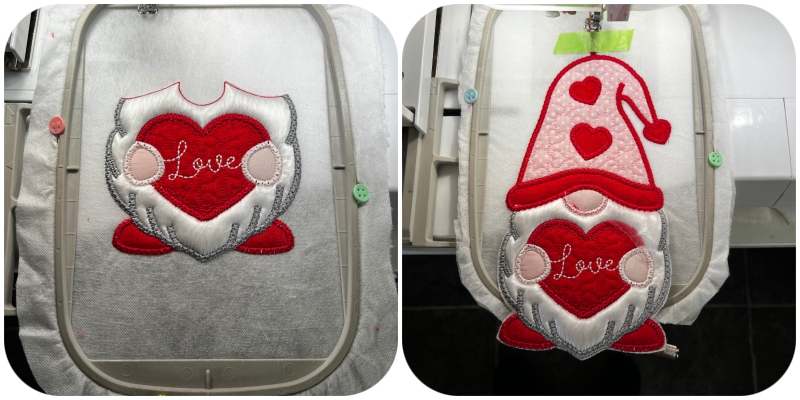 2 hooping Valentine Gnome by Kreative Kiwi