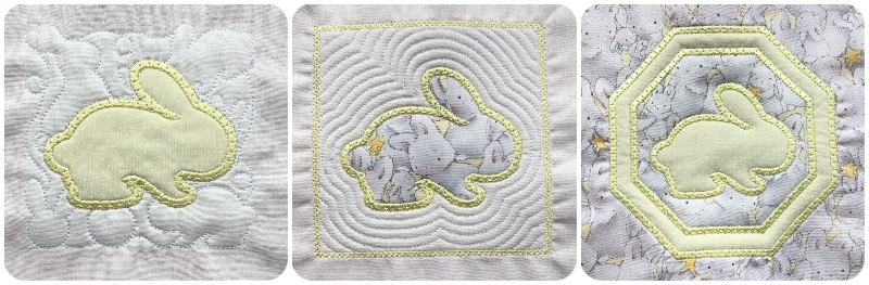 3 STYLES OF FREE BUNNY APPLIQUE