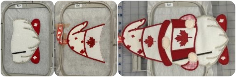 3 hooping Canada Gnome by Flo
