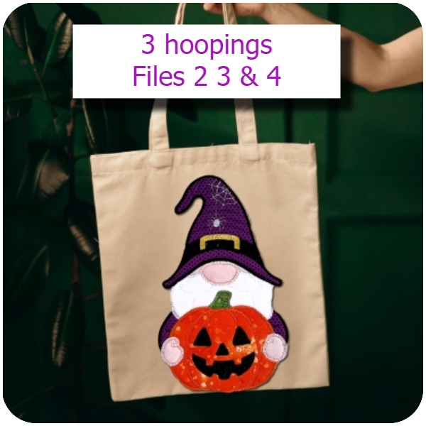 3 hooping Gnome on Tote Bag