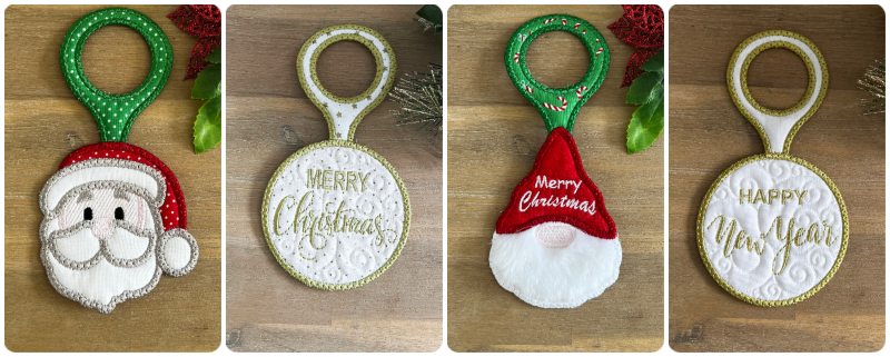 4 versions of Christmas Bottle Tag by Kreative Kiwi - 800
