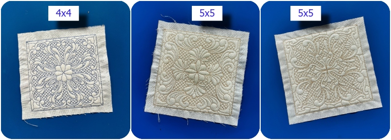 4x4 and 5x5 In the hoop Majestic Block by Kreative Kiwi