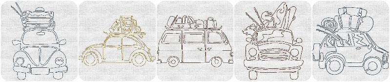 5 Free Camping Embroidery designs by Kreative Kiwi