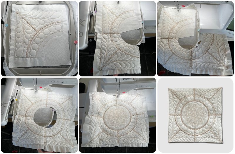 5 hooping Majestic Circle Cushion by Kreative Kiwi - 800