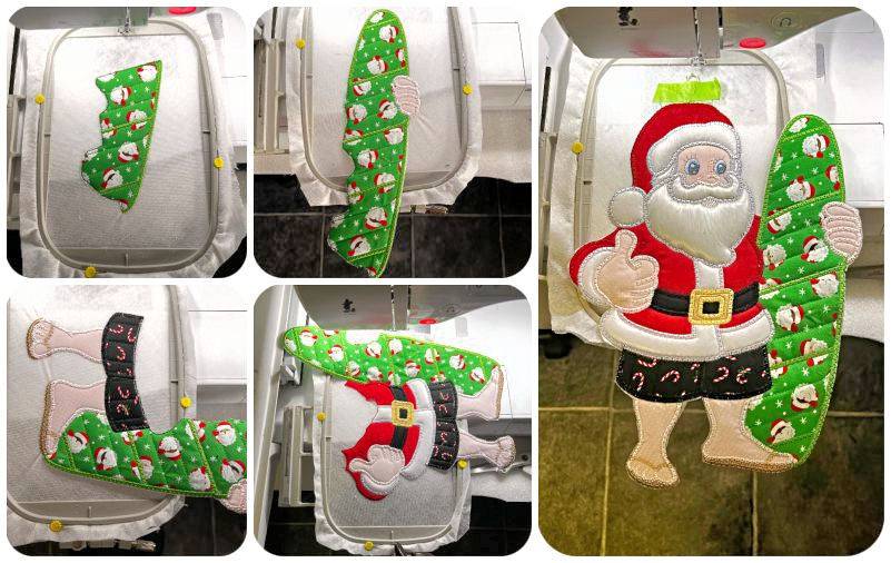 5 hooping Surfing Santa by Kreative Kiwi