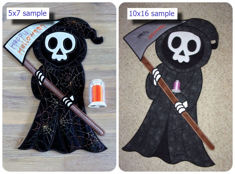 Large Applique Grim Reaper - 6 hooping