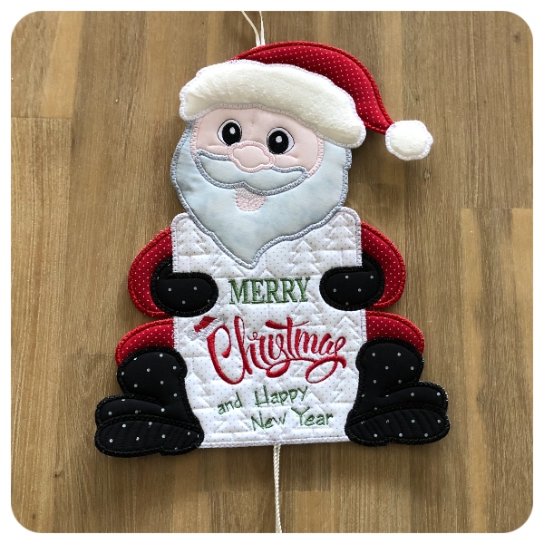 8x12 Announcement Santa Wall Hanging