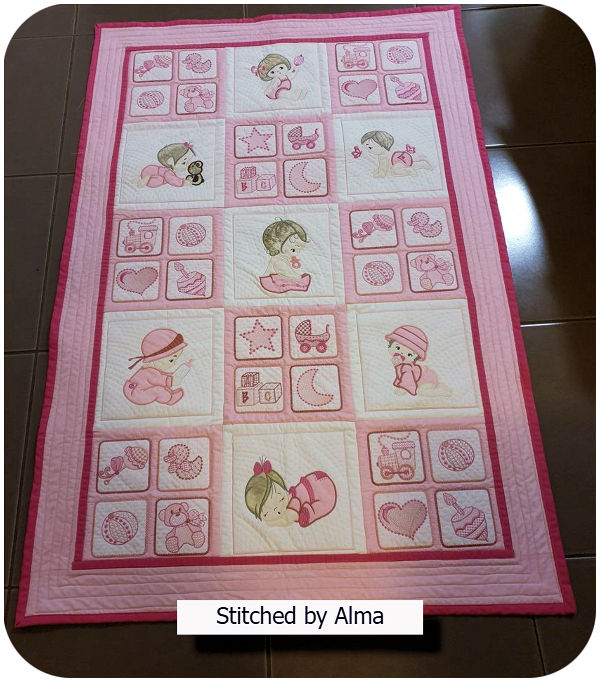 Alma  - Baby Applique and Baby blocks