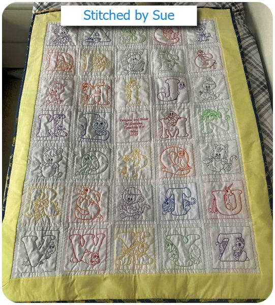 Animal Alphabet Quilt by Sue