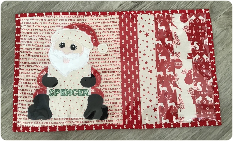 Placemat made with Announcement Santa design by Darina