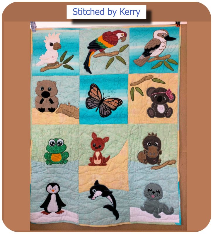Applique Animal Quilt by Kerry