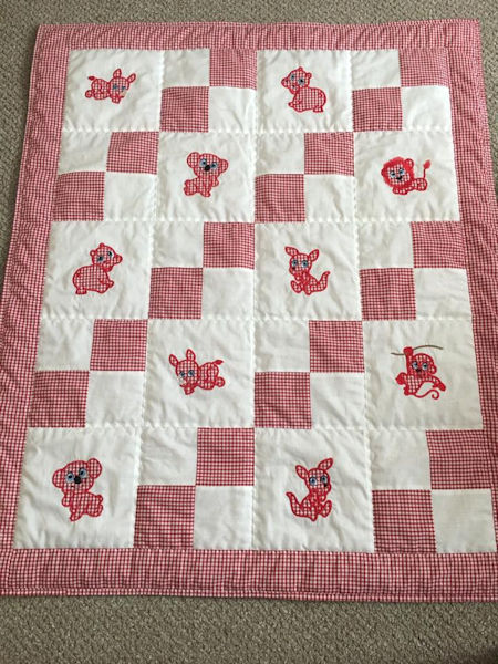 Barbara Free Zoo Applique Quilt 0708