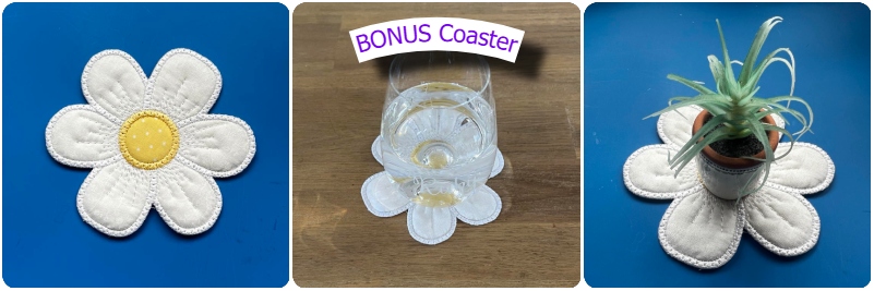 BONUS Flower  Coaster by Kreative Kiwi - 800
