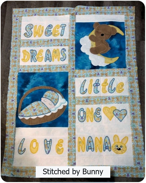 Baby Quilt by Bunny Woo