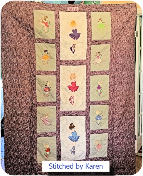 Ballerina Quilt by Karen