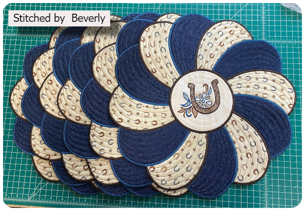 Extra Large Swirly Placemat by Beverly 