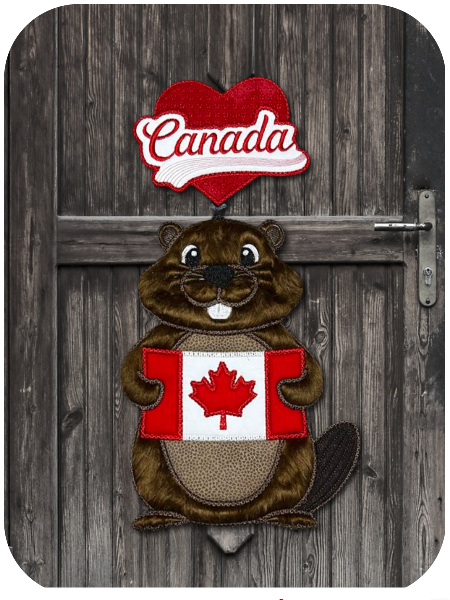 Beaver and freebie on door