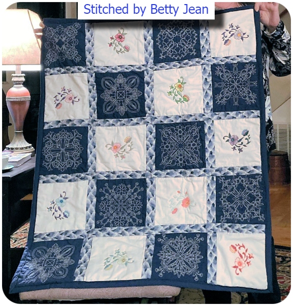 Bluework Blocks Quilt by Betty Jean