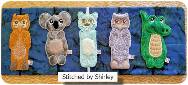 In the hoop Bookmarks by Shirley