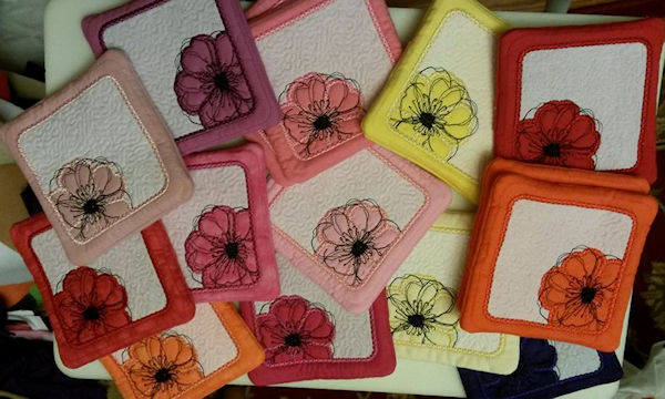 Cindy Poppy Coasters
