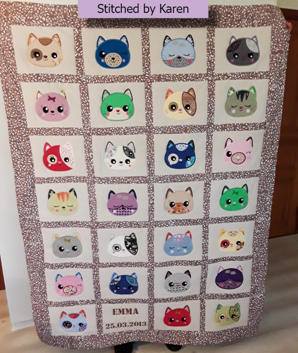 Cat Quilt by Karen