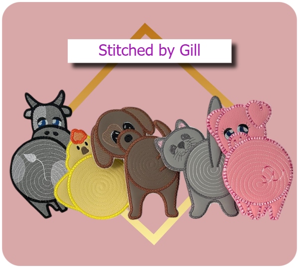 Cheeky Animal Coasters by Gill